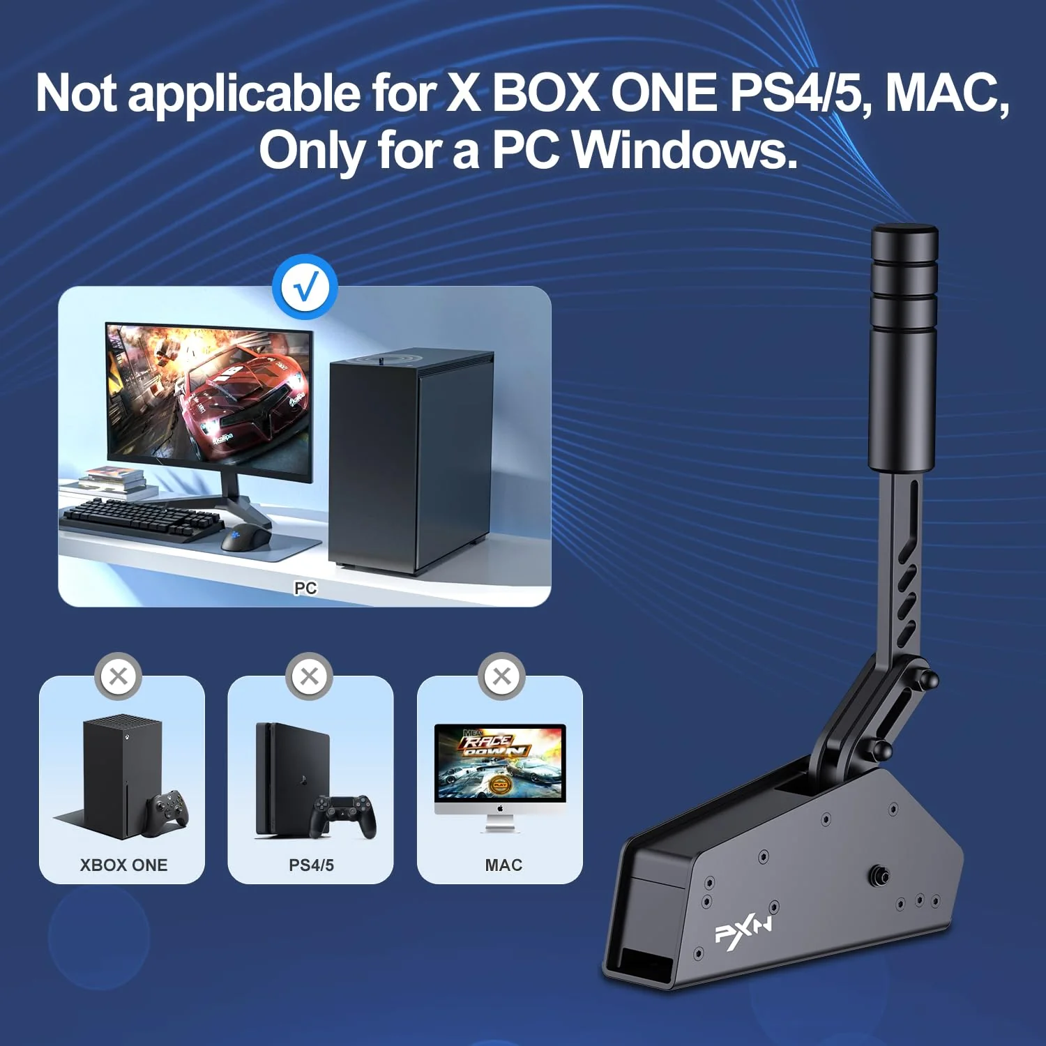PXN HBS Handbrake with a Mount Clamp, only for PC - Image 4